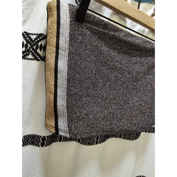 NWT Victoria's Secret PINK glittery sparkle striped unlined bandeau crop top L - Picture 3 of 10